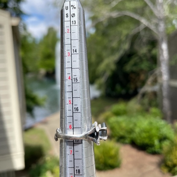 Bloodmilk Triple Goddess Blue Labradorite Ring - Picture 4 of 6